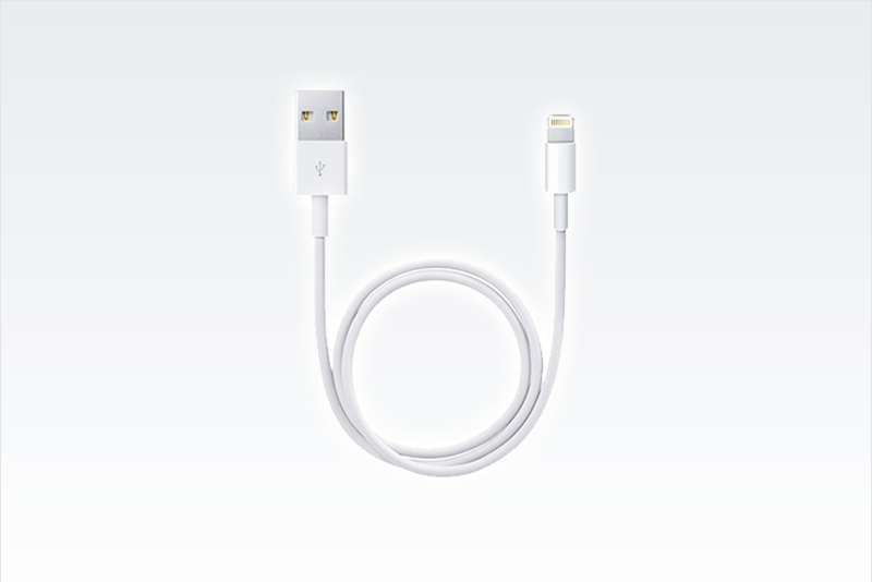iPhoneとパソコンをライトニングケーブルで接続する説明